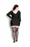 Lucious Lois- Plus Size Seamed Stockings