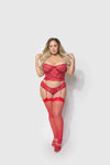 Does The Trick! Curvy Size Bustier Set