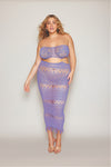 Lavender Lush- Curvy Size Bodystocking Gown