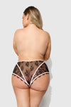 Jocelyn Lace & Satin High Waist Cheeky