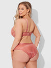 Yvone Unlined Cutout Mesh Bra & Hipster