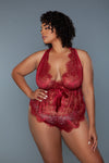 Sexy & Luscious-Plus Size Lace Teddy