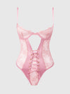 RSVP TO Romance! Baby Pink Lace Teddy