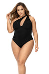 Curvy Size Black Swimwear