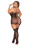 It's Like THAT Now?- Curvy Size Fishnet Chemise