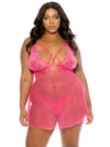 Bring Me Some LUV!! Curvy Size Babydoll- Avail in Pink or Black