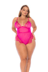 Cupcake- Curvy Size Bodysuit- Available ib Spring Blue or Pink