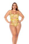 Captivating- Curvy Size Lace Teddy