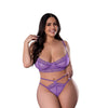 Sheer Passion Demi Bra & High Cut Tanga Very Peri