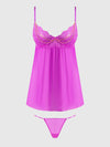 Reanna Lace & Chain Babydoll & G-String Set
