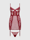 Dezi Lace & Chain Chemise Set