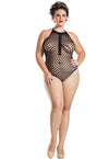 Which Hole Do You Like? Plus Size Zip Up Bodysuit