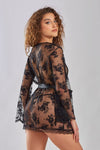 Butterfly Love- Curvy Size Lace Robe