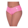 Sweet Bubblegum- Crotchless Wet Look Pink Panties
