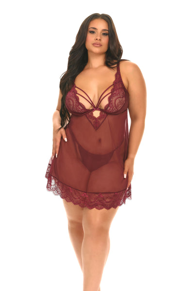 Do You Want This?? Curvy Size Babydoll