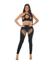 FITS TO SIZE 16-Heart Rate Halter Bra & Leggings 2 pc Set-