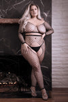 Giving You A Show!- Curvy Size Bodystocking Top & Pants