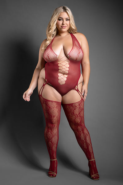 Pretty Poison Crotchless Teddy Bodystocking