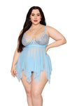 Time to Get Busy! Curvy Size Babydoll