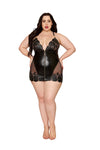 Demure- NOT! Curvy Size Wet Look Chenise