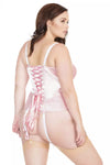 Take A Peek- Satin Demi Cup Bustier