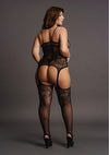 Feelin" Up To IT? Plus Size Bodystocking- Fits To Size 5XL