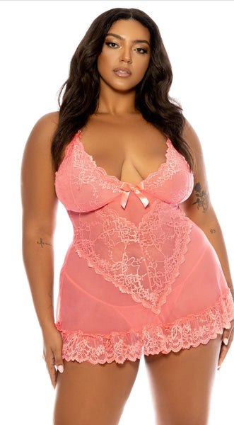 Soft & Luscious- Curvy Size Babydoll