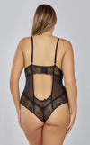 Tempting- Curvy Size Black Teddy