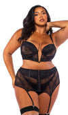 Belle Noir Bra & Skirt 2-Piece Set