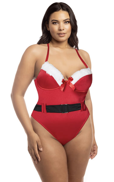 Holiday Vixen- Sexy Santa Teddy- SANTA HAT INCLUDED