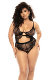 Drape Yourself In Me- Curvy Size Lace Teddy