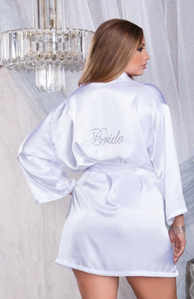 Give It To Me! Curvy Size Satin Robe