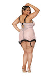 Cabaret Diva- Curvy Size Gartered Chemise