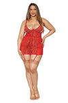 Look Into My Heart- Curvy Size Chemise