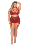 How Ya Like Me Now?- Curvy Size Bralette & Skirt Set