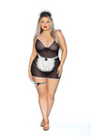 Queen Night Service- Curvy Size Maid Costume