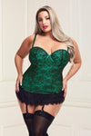 Sexy Salacious Grinch- Plus Size Bustier