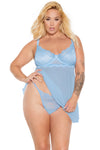 Sexy in Blue- Sexy Baby Blue Babydoll