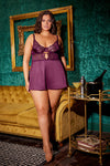 Can I Relax You? Plus Size Purple Babydoll