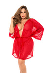 Tell It Like It Is- Sexy Red Plus Size Robe