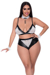 Dirty Deeds- Plus Size Wet Look Maid Costume