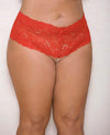  Plus Size Red Panties with Pearls