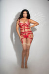 Mami  Caliente- Plus Size Strappy Chemise