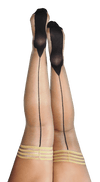 Retro Ruby- Plus Size Cuban Heel Stockings