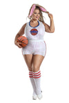 Plus Size Bunny Costume-Basketball Bunny