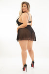 Your Ass Is Going Down??? Plus Size Black Teddy