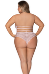 Femme Fatale-Plus Size Teddy in Turquoise or Baby Pink