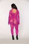 Pink Assassin- Plus Size Fishnet Bodysuit