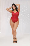 OH, You Will Pay!!! Plus Size Lace Teddy Set