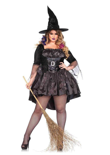 Black Magic Mistress- Plus Size Witch Costume
